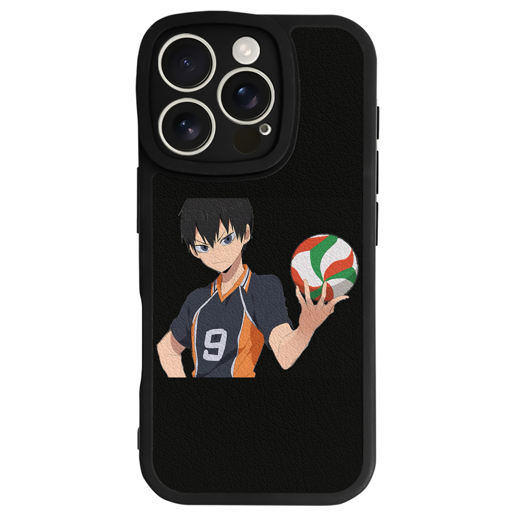 （画像用） ハイキュー!! Haikyu!! 【iPhone 16シリーズ対応】シリコンスマホケース（レザー調） 材質：シリコン